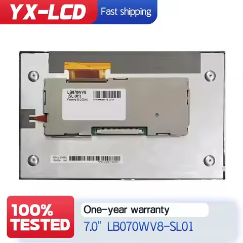 LB070WV8(SL)(01) LB070WV8-SL01 LB070WV8 SL01 800*480 7.0 inch LCD Display Screen For Auto Parts