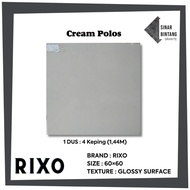Granit 60X60 | Granit Lantai Cream Polos RIXO
