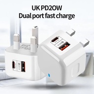PD20W Fast Charger Adapter USB Type C Quick Charger QC3.0 Wall Charger USB Quick Charging Travel Adapter
