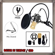 Paket recording Mikrofon bm800 microphone bm 800 kondensor mic bm 800 full set cover lagu rekaman
