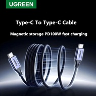 UGREEN Magnetic Type C To Type C Cable 100W PD Fast Charging 5A For Phone Pad USB C Charger 1m Andro