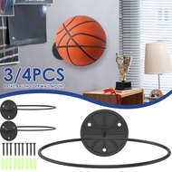 3/4Pcs Basketball Holder Metal Basketball Holder Wall Mount Basketball Holder Rack Ball Stand Storag