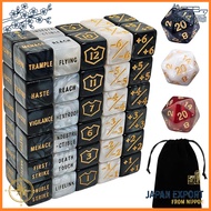 63-Piece MTG Counter Dice Set - Ability & Keyword Counters, -1/1 Life Counter, Shield Life Counter D