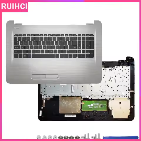 New For 17-X 17-Y 17-AY BA BD 270 G5 TPN-W121 US Keyboard Laptop Palmrest Upper Top Case Backlight R