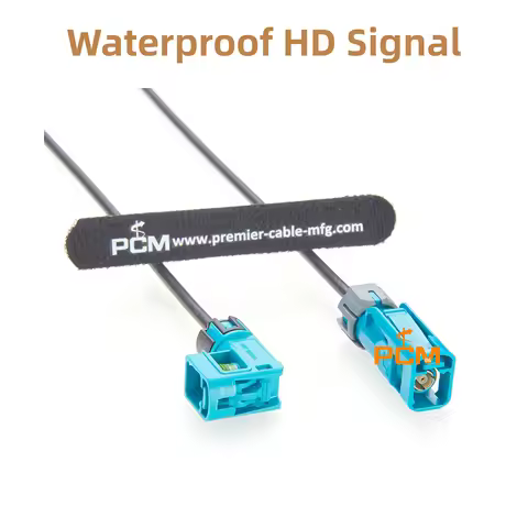 Waterproof GMSL2 Fakra Right Angle Cable Female to Female Original Rosenberger FAKRA Connector 59Z16
