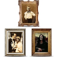 Hiasan Halloween BBTO 3D Mengubah Wajah Gambar Seram Potret Bergerak Potret Rumah Agam Gothic Atas M