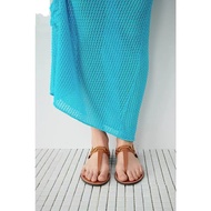 ZARAˉ 2023 Spring And Summer New Womens Shoes Brown Leather Buckle Flat Sandals Outerwear Fashion Fl