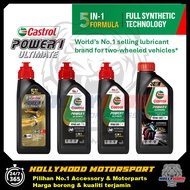MINYAK HITAM CASTROL POWER1 ULTIMATE FULLY SYNTHETIC 5W40 10W40 10W50 15W50 STREET/SPORT/SUPER BIKE 