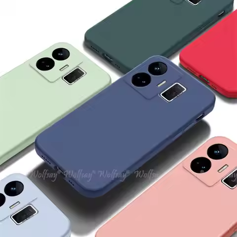 For Realme GT3 Case Liquid Silicone Official Rubber Protector Phone Case For Realme GT3 Cover Realme