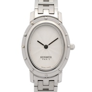 【二手】愛馬仕 HERMES 腕錶 Clipper Oval CO1.210 銀色不鏽鋼 Clipper Oval 女士腕錶