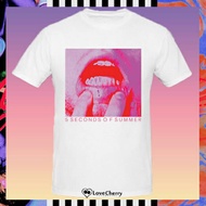5sos Lips Tee White. Unofficial Merch