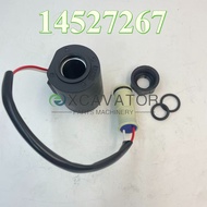 14527267 SINOCMP 24V Solenoid Valve Coil (D:20/21MM, H:59MM) For Volvo Excavator EW145 EW145B EC160B