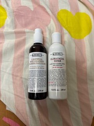 Kiehls 特效保濕爽膚水 250ml ultra facial toner 金盞花深層潔面泡沫 230ml Calendula Deep Cleansing Foaming Face Wash 貨