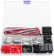 AOKIN | 50Sets Servo Plug Male/Female Crimp Pin Cable Kit JST SYP Futaba for RC Hitec Spektrum Model