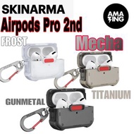 門市現貨‼️⚠️ SKINARMA Mecha Airpods Pro 2nd TITANIUM 🖤GUNMETAL 🖤FROST