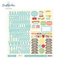 Stickers - Alphabet, Icon & Phrases Cardstock Stickers 143pcs
