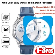 Tempered Glass For Huawei Watch GT 5Pro 46MM 42MM One-Click Easy Install Tool Screen Protector For H
