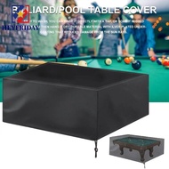 NOVAFLUX Billiard Table Cover, 7/8/9 Feet Oxford Cloth Pool Table Dust Cover, Durable Black Thickene