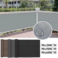 WISDOMEST Balcony Shade Cloth, Waterproof 3/5/6M Sun Shading Sails, High Quality Fence Patio Protect