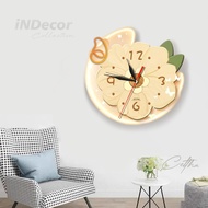HOME SWEET HOME LED FLOWER WALL CLOCK AESTHETIC WALL DECORATION/ FOR LIVING ROOM LL.01