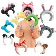 Animal Character Headband Balloons Foil Balloons Cartoon Animal Headband Birthday Party Balloons