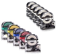 Absonic 10 Pack Compatible Label Tape Replacement for Epson LK Tape LK-4WBN LC-4WBN LC 4WBN9 LK-4LBP