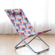 Recliner folding chair simple portable lazy chair outdoor beach chair home balcony foldable chair
