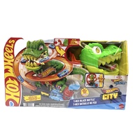 Hot Wheels City รถของเล่น T-Rex Vs Fire Station JBM73