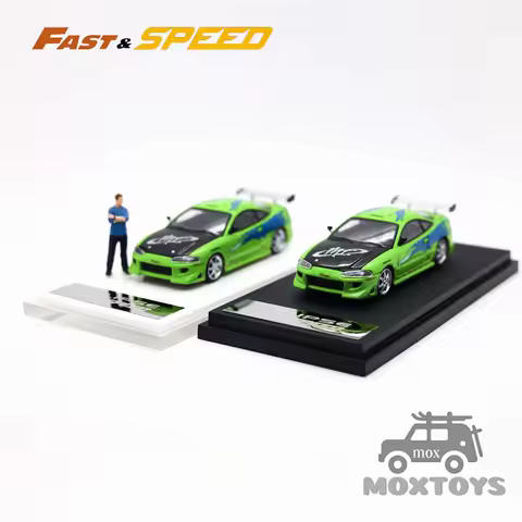 Fast Speed FS 1:64 Eclipse D30 Robocar FNF Green Diecast Model Car