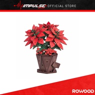 Robotime Rowood Wooden Bloom Craft Series - Poinsettia