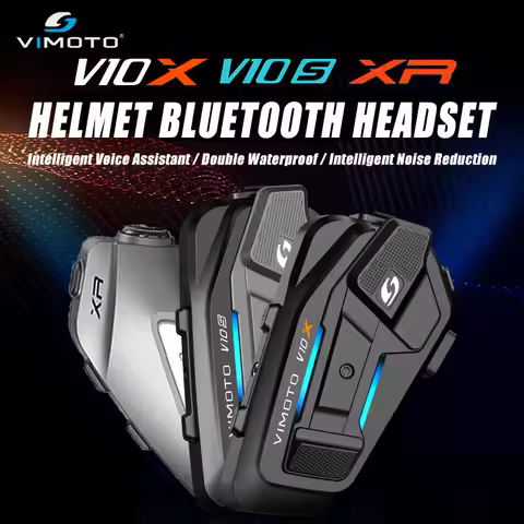 Vimoto Chinese Version XR/V10S/V10X Motorcycle Helmet Bluetooth Headset IPX67 Noise Reduction Multi-