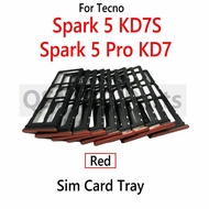 For Tecno Spark 5 KD7S Spark 5 Pro KD7 Sim Card tray Sim Holder Slot