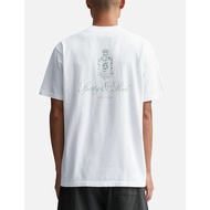 SPORTY&RICH Men's and Women's Vendome White/Sage 100% Cotton Printed Short Sleeved T-shirt