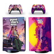 GTA 6 PS5 Digital Edition Skin Sticker Decal Cover for PlayStation 5 Console and 2 Controllers PS5 S