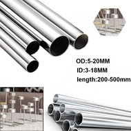 Aluminium Pipe Thickness 0.5~3mm OD 5-20mm ID 3~18mm Straight 200mm~500mm Long Round 6063 Aluminum A