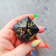 维京符文套装手工天然石符文骰子占卜算命