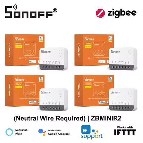 SONOFF ZBMINIR2 Extreme Zigbee Smart Switch Detach Relay External Switch Remote Control via eWeLink 