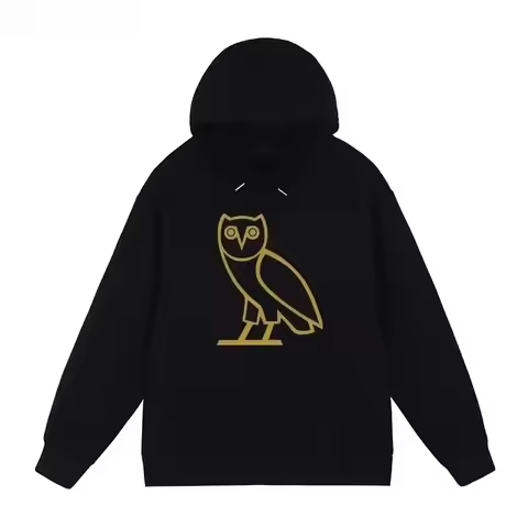 2025 Fashion Trend Brand Y2K Women Men Hooded Hoodie Drake Duck Album Egg Rap Hip-hop Simple Owl Pat