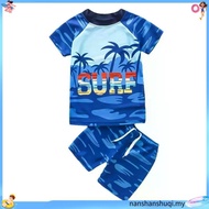 Kids Swimsuit Boy Baby Shark Swimming Suit 2 Piece Swimsuit | Kanak Baju Renang Budak Jerung Lelaki