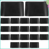 20 Pcs Furniture Chairs Anti Leg Cap Cover Feet Pads 4.20X2.70X2.20CM Black PVC shaoyipinke