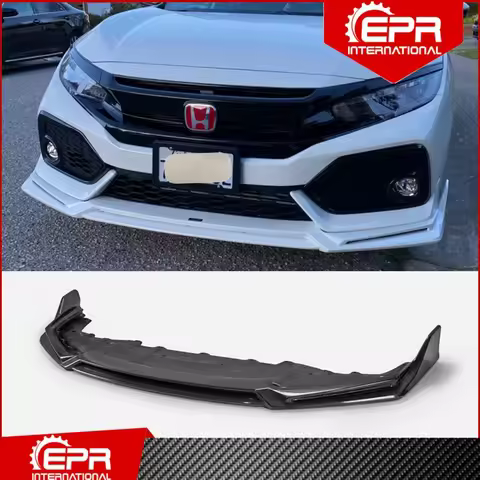 For Civic FK7 Hatchback BTZ Style Carbon Fiber Front Lip Trim FK7 Body Kit Racing Part Carbon Front 