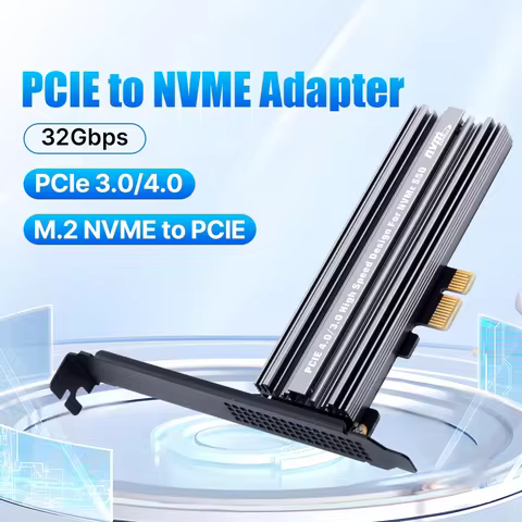 fenvi M.2 NVME SSD Adapter to PCIe 4.0 3.0 with Aluminum Heatsink 32Gbps B&M Key PCIe x1 x4 x8 x16 E