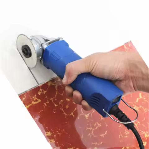 DIY Electric Angle Grinder 165W 75mm Variable Speed 3000-14000RPM Toolless Guard for Cutting Grindin