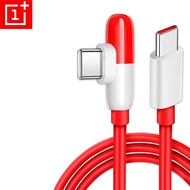 100CM Oneplus 11 10 Pro 9 R N10 Oppo Find N3 Fold Cable 90°Elbow PD Type-C Warp Dash Charger Cord 6A 65W 80W Fast Charge