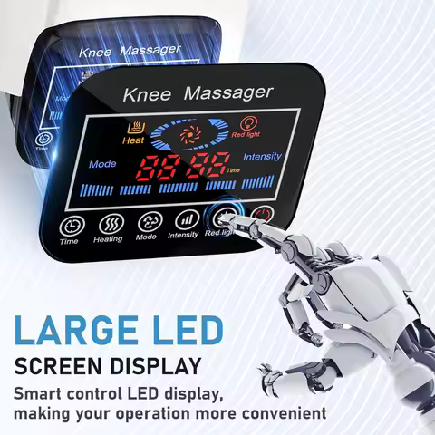 3 in 1 Electric Knee Massager Portable Vibration Hot Compress Airbag Massage Machine Rechargeable Hi