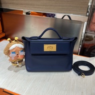 Hermes Mini 2424 Blue Nuit Stamp Z