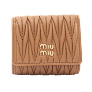 【二手】Miu Miu 三折錢包 MATELASSE'MIU 5MH033AFPPF098L 真皮三折錢包 女士 全新