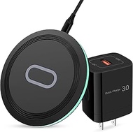 Wireless Charger, 15W Fast Wireless Charging Pad with QC 3.0 Adapter for Samsung Galaxy S23/S23 Ultra/S22/S21/S20/S10/S9/S8/S7, Z Flip 5/4, Z Fold 5/4, Pixel 7a/7/7 Pro/6/5/4 XL, iPhone 14/13/12/11/X