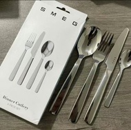 🟠全場最平🟠入伙最佳禮物🟠SMEG🟠Dinner cutlery 4 piece set🟠不鏽鋼餐具4件套裝 工業風 北歐風 原木風 聖誕新年入伙禮物 孖人牌 百佳 惠康印花 復古傢具 復古廚具