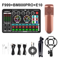 Siborie Soundcard F999 Audio USB External Sound Card mic Mixer Bluetooth phone PC